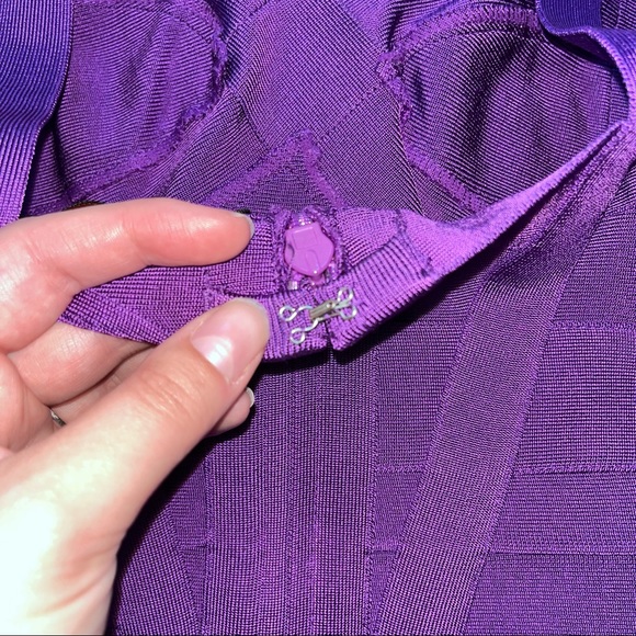 Purple Bandage/Bodycon Dress - Picture 7 of 10